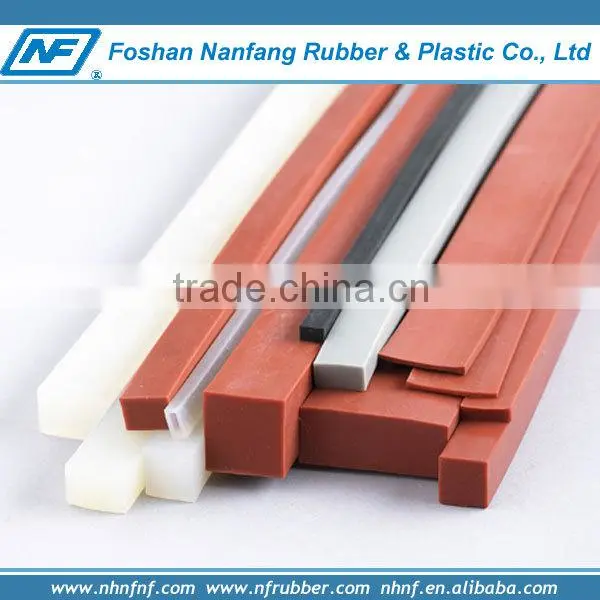 square shape black silicone strip