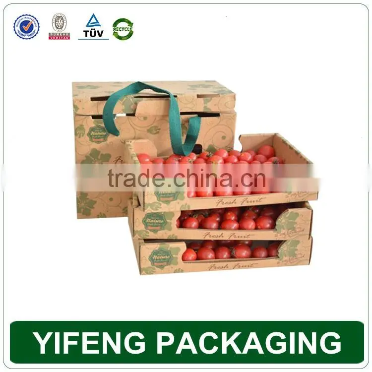 2016 guangzhou factory Custom recycle boxes for packing strawberry