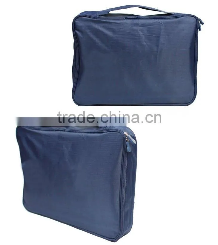 Double Zipper Mesh Suit, Shirt, and Tie Travel Storage Organizer Case with Handle