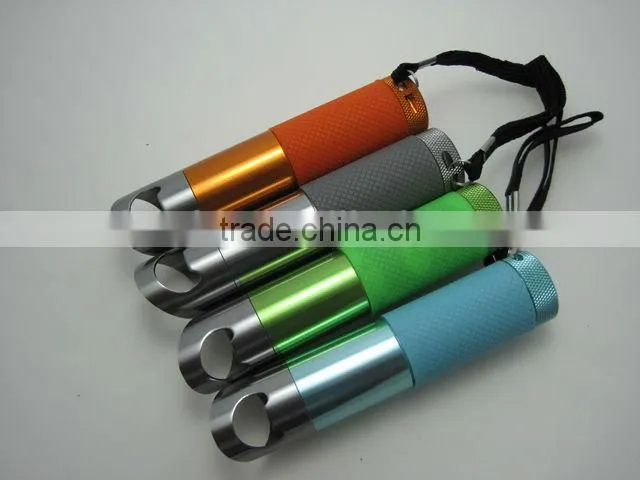 Bottle opener portable flashlight 9 LED flashlight