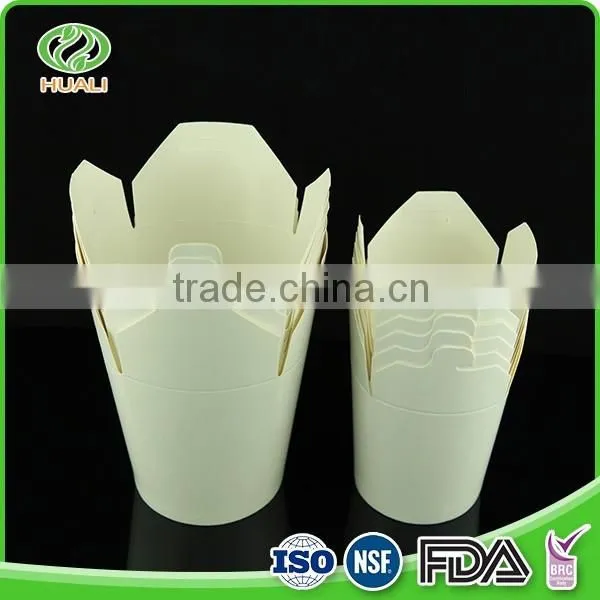 Convenient disposable recycled custom food pails