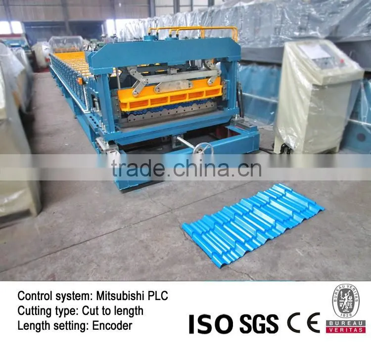 Aluminum Roofing Step Tile Machine