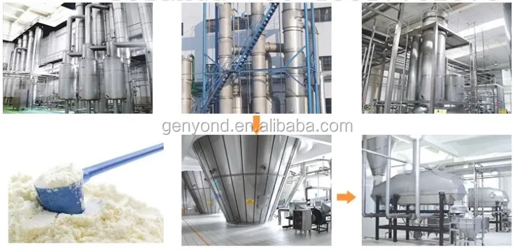 Factory 500L Per Hour Evaporated Milk Making Filling Canning Machine Processing Plant Sweetened Condensed Milk Production Line