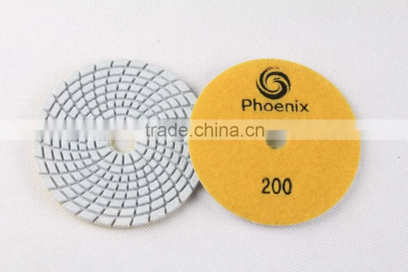 Marble wet polishing pad