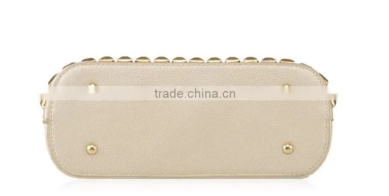 Best Selling Western Style Ladies Genuine Leather Shoulder Lady Handbag 2015