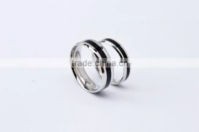 New design couple rings 316l stainless steel jewelry wedding rings