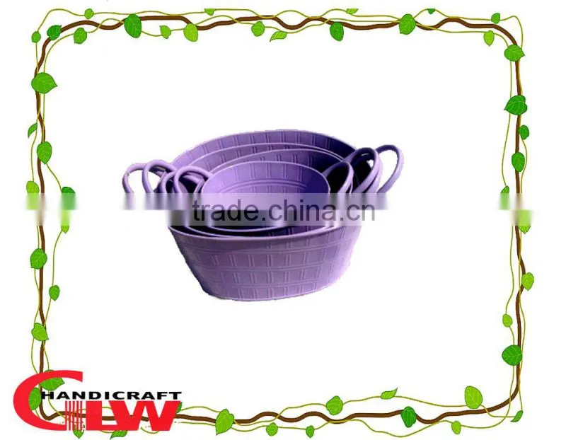 green iron bucket with handles, oval bucket,factory wholesale directly,storage bucket
