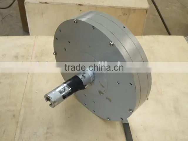 1000W/150rpm Coreless disc type generator; Low RPM PMG (Permanent Magnet Generator)