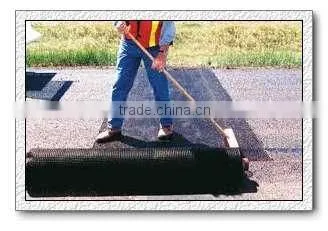 High way base material fiberglass geogrid