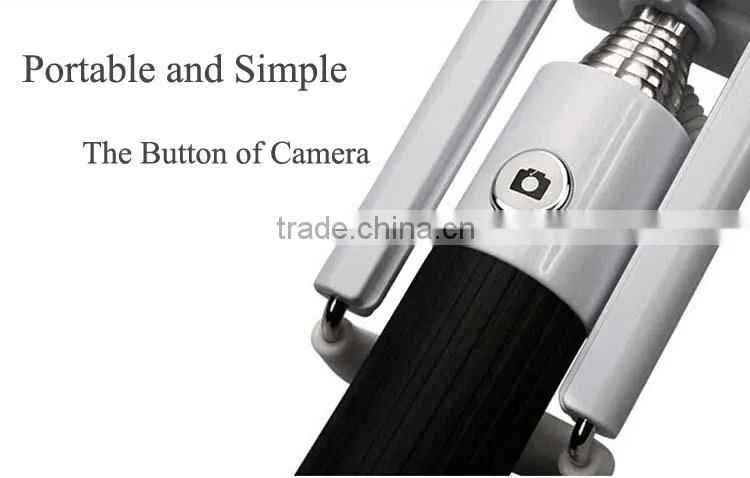 Hot new products extendable selfie stick with cable