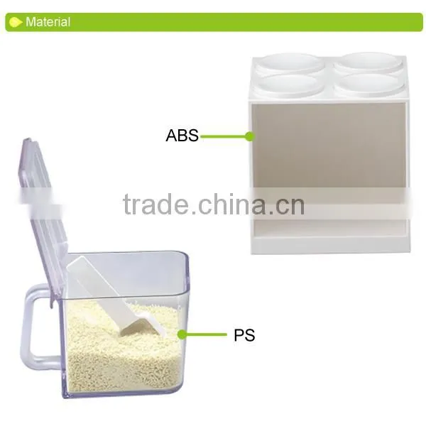 D610 hot sale plaid spice holder kitchen oil containers condiment dispenser