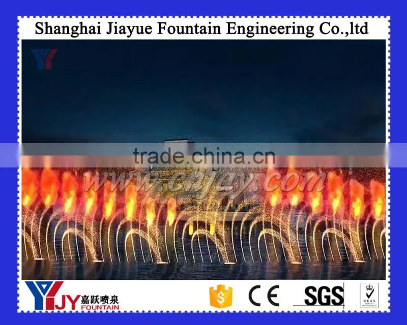 Water and fire fountain nozzle