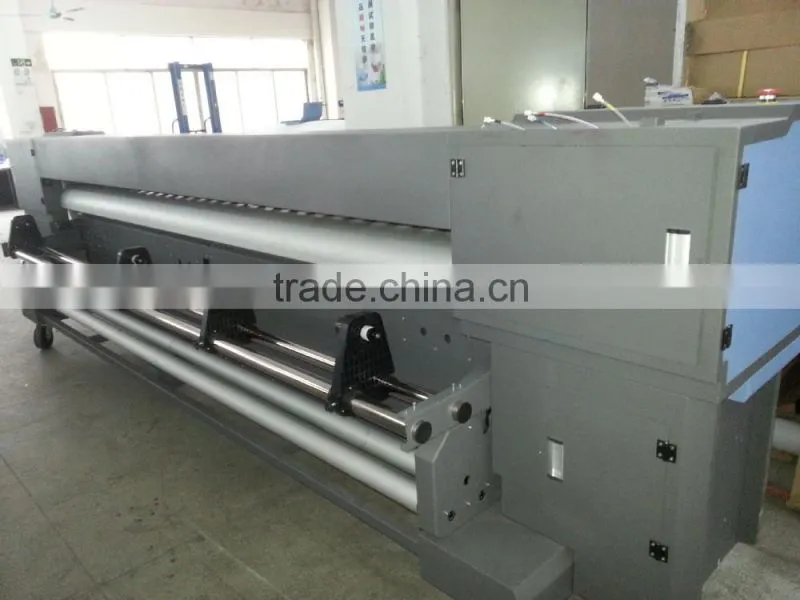 3.2m larger format UV roll to roll printe with DX-5 head, uv roller printing machine