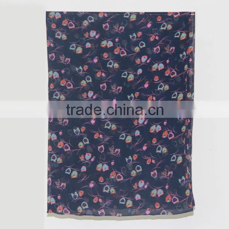 fashion grade one digital print custom design silk scarf for sale