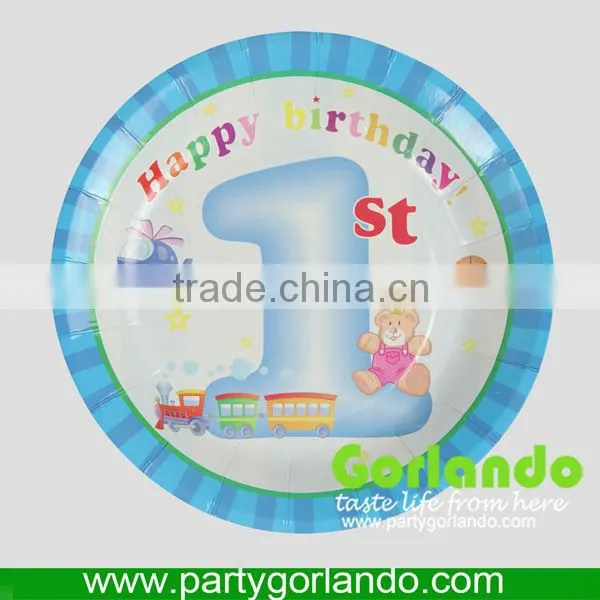 Environmental protection food grade paper plates for party