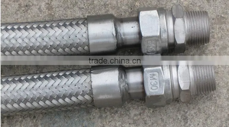 stainless steel braided PTFE lined metal hose