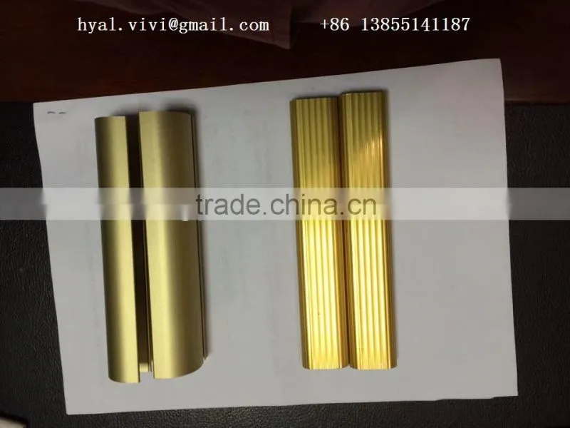 Golden anodize matt aluminium profile