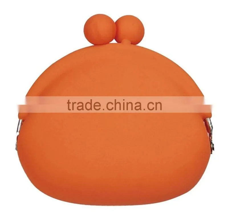 Purple color custom silicone coin purse