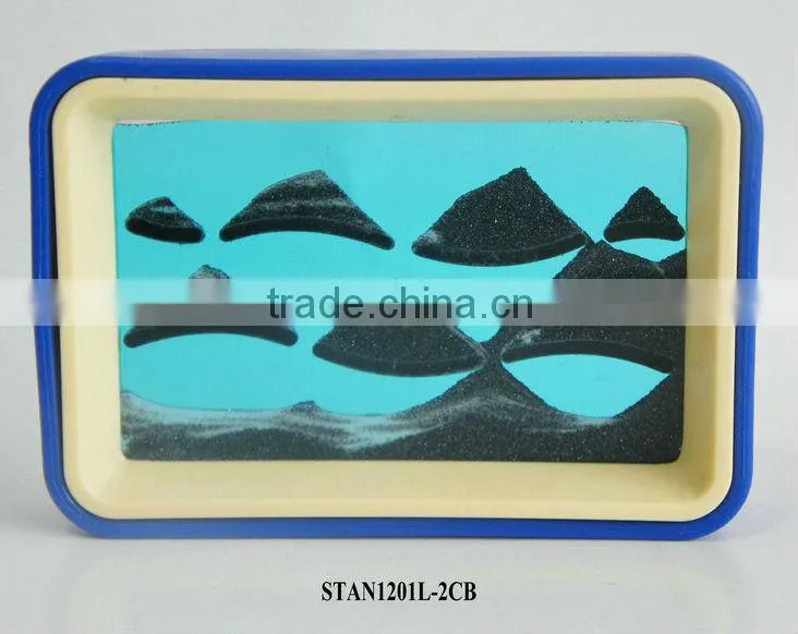 Flowing Sand Art Scenery Blue