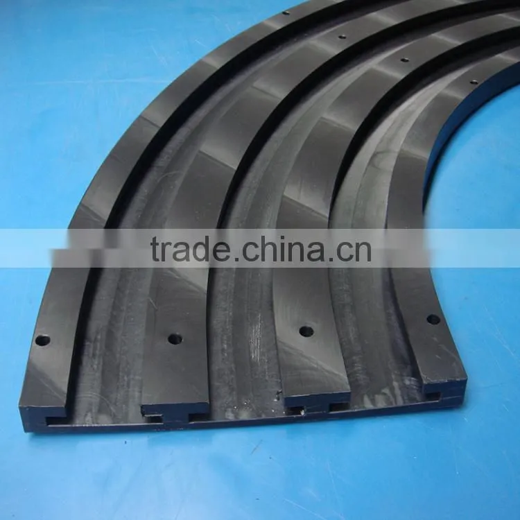 Guangzhou custom plastic engineering products cnc machined making plastic guide rail