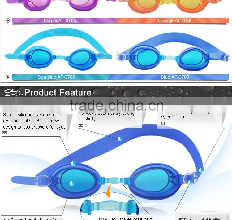 High Quality kids silicone swimming goggles safety swim goggles factory price