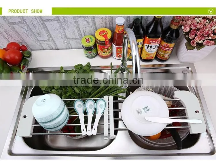 S/S+ABS 18*46*2 KITCHEN SINK DISH DRAINER
