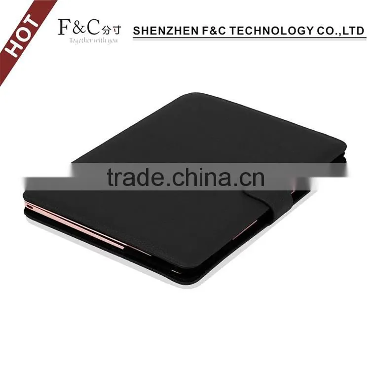 Shenzhen F&C hand-crafted premium PU leather Material folio cover for macbook case 11" 12" 13" 15" Compatible