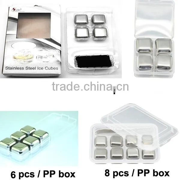 NT-WS13 Whisky Ice Cube stone whiskey Rocks Stainless Steel Ice Cubes for Drinks