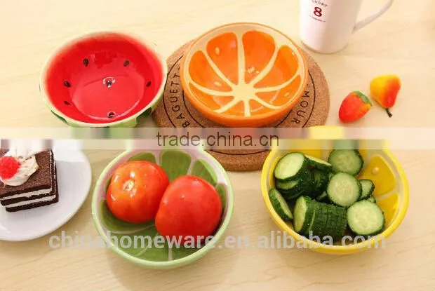 hand painted ceramic fruit bowl