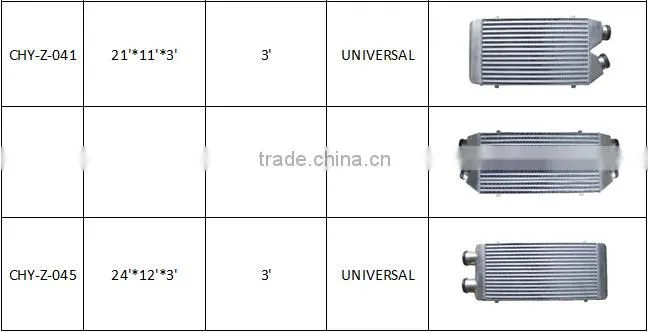 racing car front mount universal Intercooler