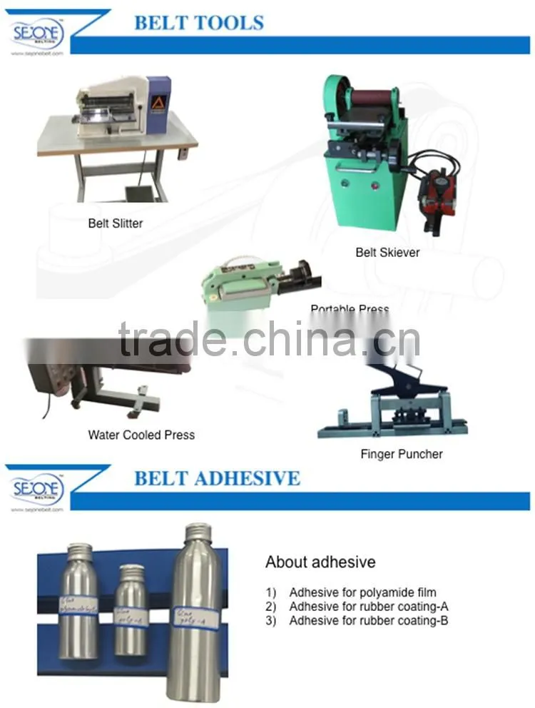 oil resistant rubber transmission belt texturing machine belt