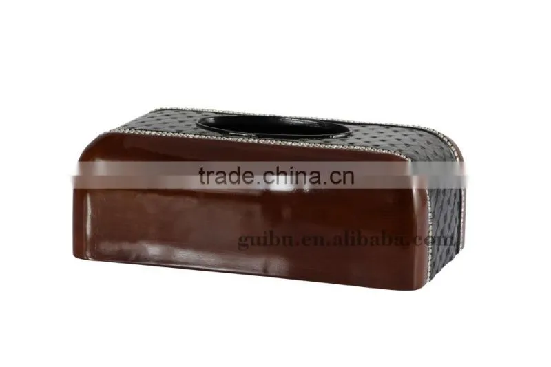 2014 white NEW Design acrylic Resin tissue box for home office decor