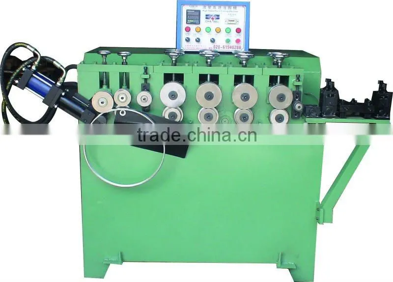 Barrel hoop forming machines