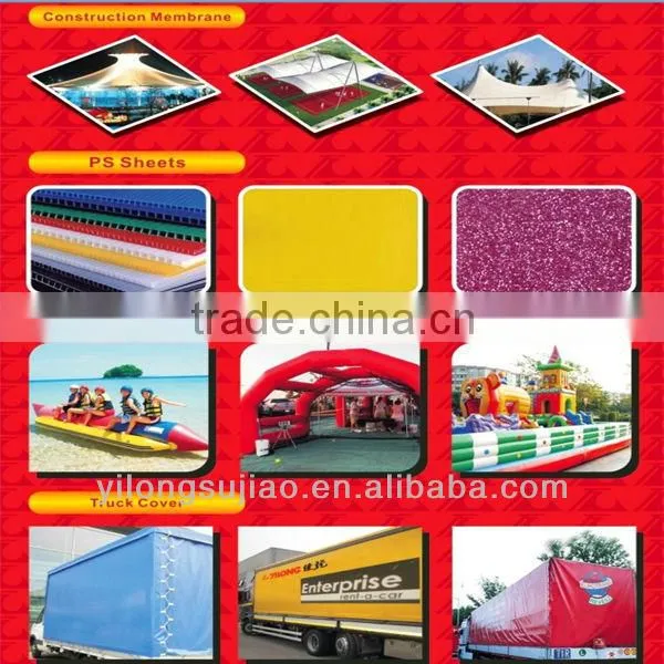 PVC sunshade fabric with stripe