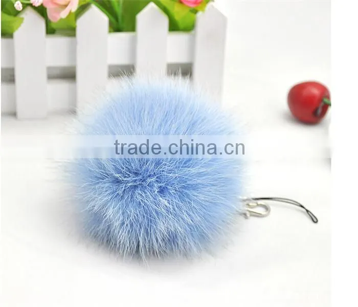 Natural genuine fox fur pom poms /balls for decoration