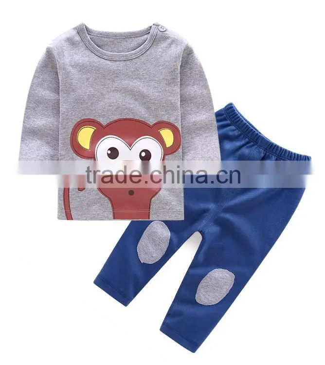 Boy's print cotton sleepwear trendy sleepwear chidlren pajama boy pajama