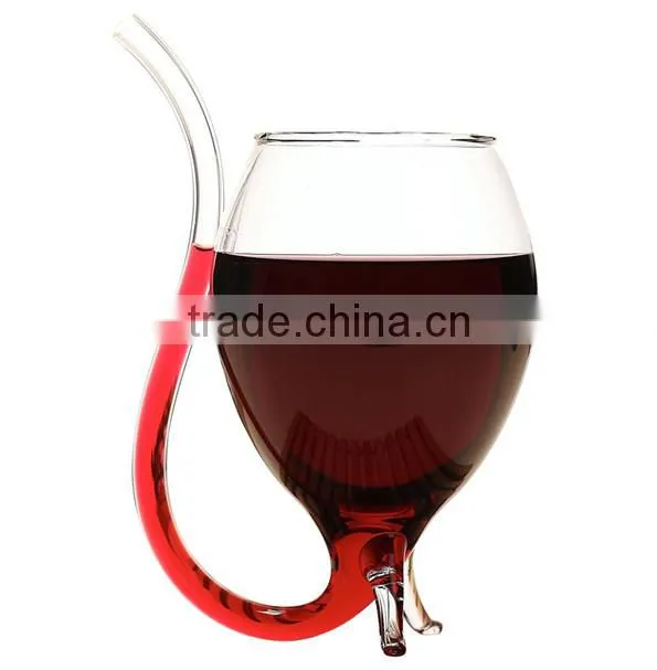 Vampire shaped wine decanter clear transparent with foot manufacturing handmade home decor
