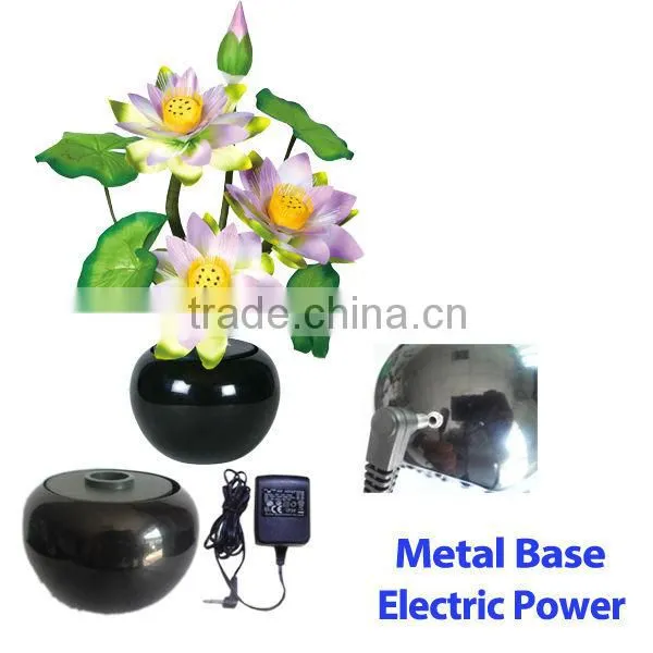 wholesale artificial green lotus flowers/LED fiber optic lotus flowers lamp