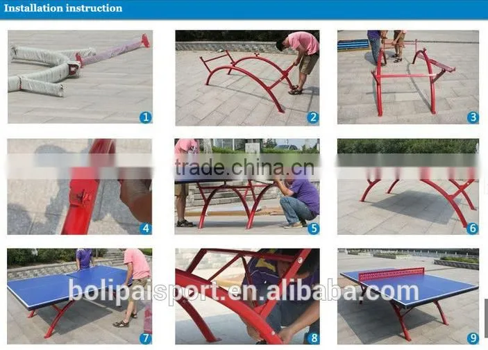 Waterproof outdoor used smc table tennis table for sale