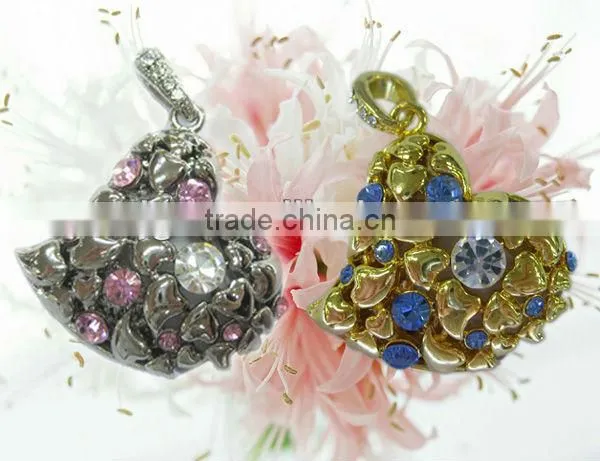 Colorful Heart Shape Jewellery USB For Promotion