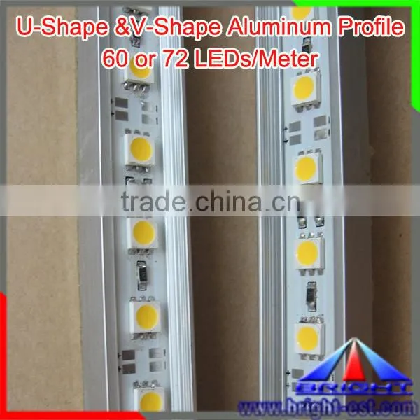 SMD5050 Aluminum Profile Dripping IP65 Waterproof LED Rigid Bar Light,60leds/Meter, 12V/24vDC