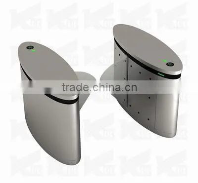 Wing gate turnstile with stainless steel surface