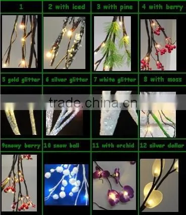 red berry christmas led lights