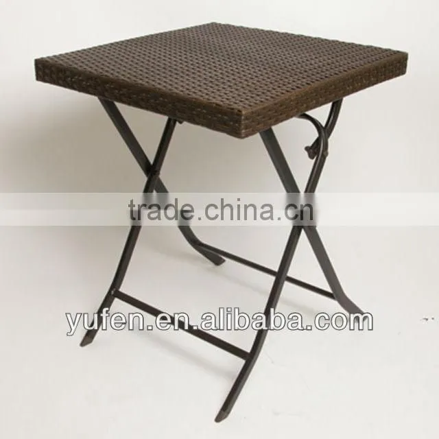 outdoor & indoor auminum rattan side table