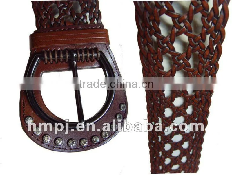 fashion 2012 Woman's Braided Leather Belts