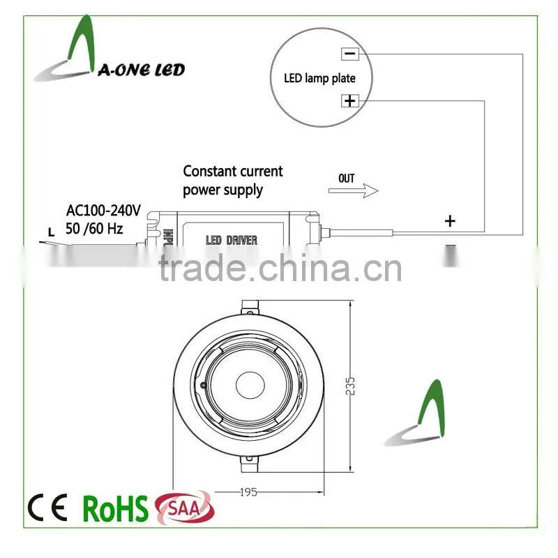 180 degree Adjustable led downlights 28w SMD led gimble downlight with 5 years warranty