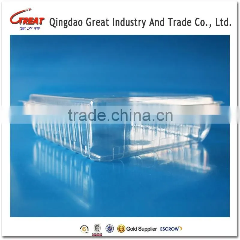 Transparent Pet Plastic Food Packaging Box 500L