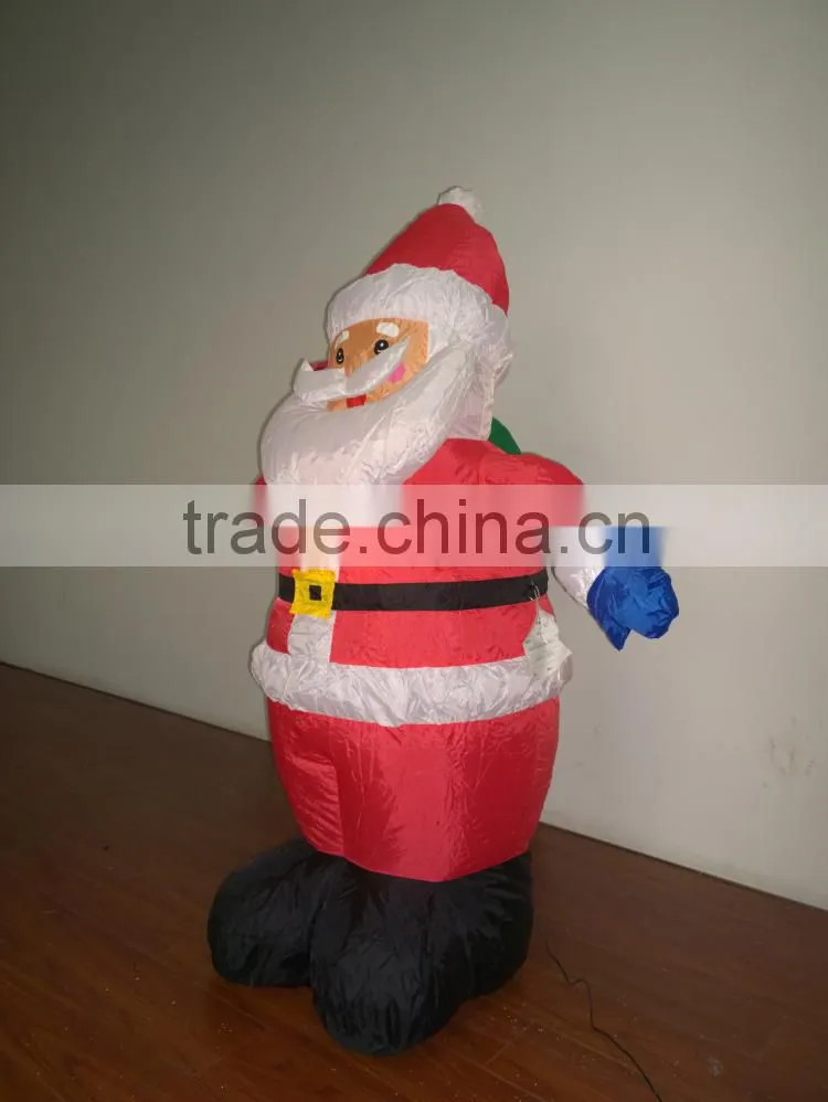 DJ-XT-46 outdoor inflatable christmas light santa take presents airblown for christmas decoration