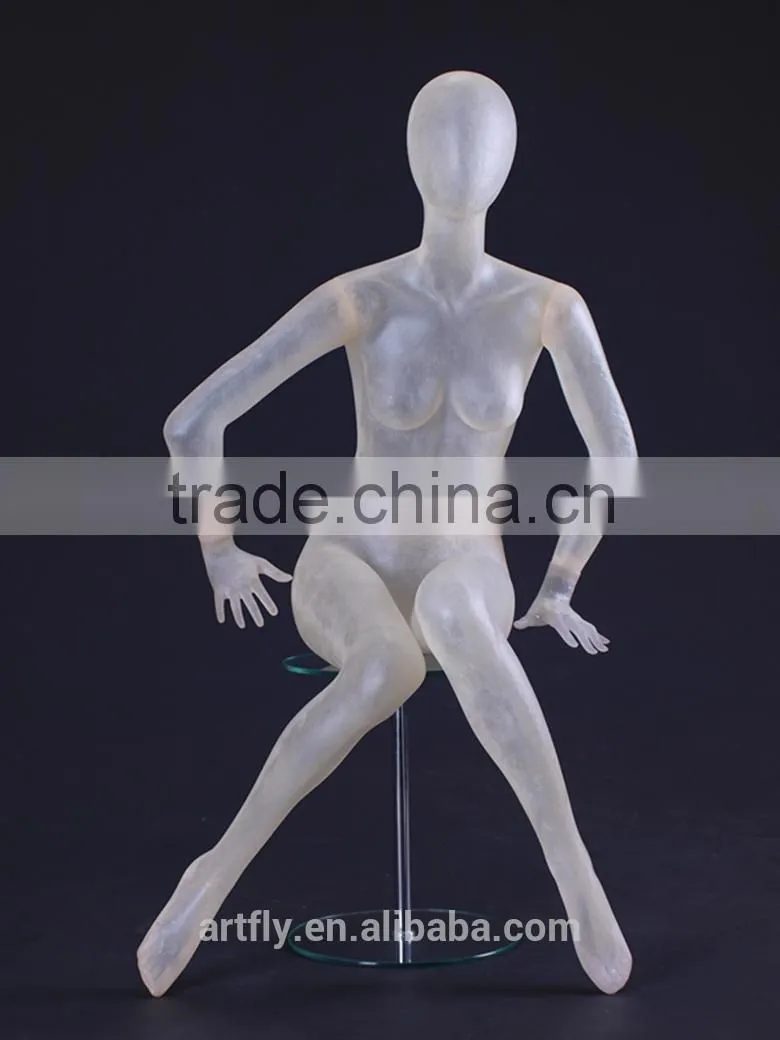 top level female fashion clear plastic mannequin
