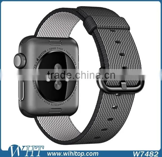 HOCO Original 1:1 38mm 42mm Steel Buckle Adapter Woven Nylon Watch Band for Apple Watch Band